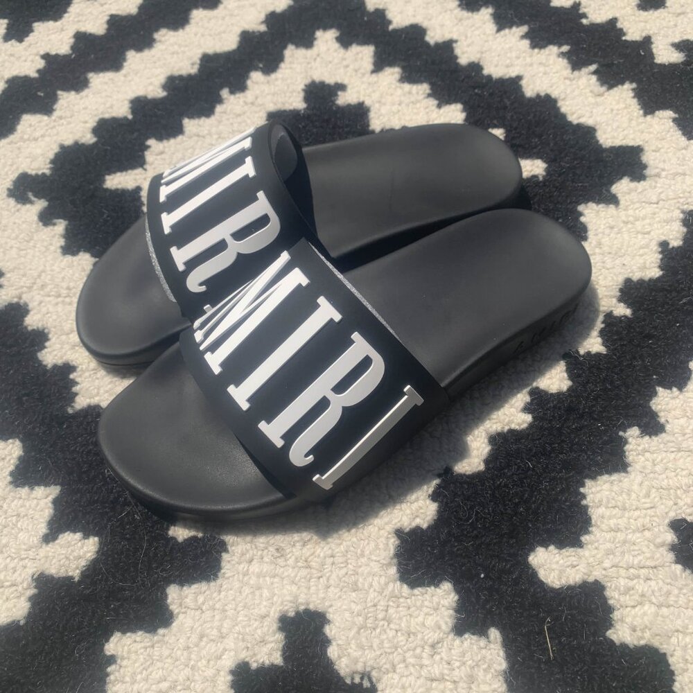 Amiri Spell out Logo Sandals Size 9, 10, 11 - Picture 2 of 4
